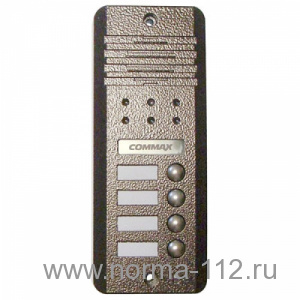 DRC-4DC  Дверной блок цветной, NTSC, накладной, на 4 абонента, цвет - серебро, черный, коричневый