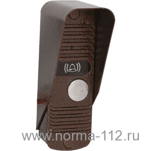 JSB-V05M NTSC серебро Дверной блок (накладной), ЛС 4-х пров., NTSC 330 ТВЛ, ИК-п/свет, 40х120х21мм