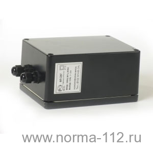 БП-2А-Г 12 В стабилизированный, ток 2А круглосут., герметичный (уличный), 170х108х75 мм