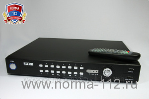 SAFARI SVR-116, цифровой видеорегистратор,16-ти канальный, H.264, D1 Real Time. 16 BNC видеовходов, 