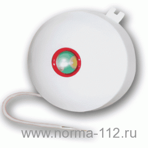 Маяк-12-ЗМ исп.1  Сирена 105 дБ, 12 В, 20 мА, t: -30…+55°C, D80х30