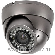 SCD-762 Купольная вандалозащищенная видеокамера, Sony 1/3" 960H EXview HAD CCD II, 700 ТВЛ, 4-9 мм