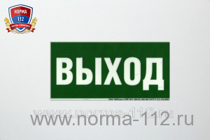 Е 22 Указатель выхода, 150*300 мм