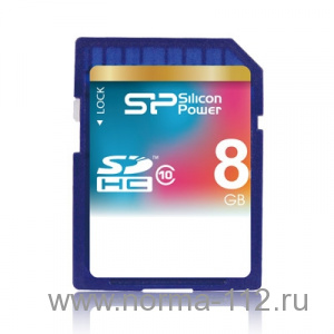 Карта памяти 8GB SD Silicon Power CL6