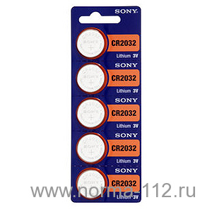 Батарейка SONY CR2032-5BL