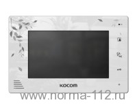 KCV-A374 белый Монитор видеодомофона TFT LCD 7" экран, 2 вызывные панели, до 4 мониторов