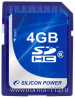 Карта памяти 4GB SD Silicon Power CL6