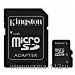 карта памяти Kingston Micro SD 32 Gb Class 4+adapt 