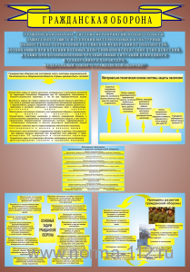 Стенд по гражданской обороне и чрезвычайным ситуациям