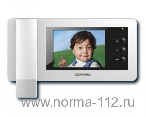CDV-50N ,белый   Монитор домофона цветной NTSC, LCD 5”, подкл. 2х дверных блоков, hands-free