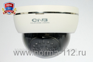 CNB-LBM-21S Цветная купольная видеокамера с ИК, 3,8 мм,  1/3" IT CCD, 600 ТВл
