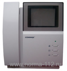 DPV-4PB4 Commax Ч/б монитор видеодомофона 4" возможно подключение до 4-х вызывных панелей