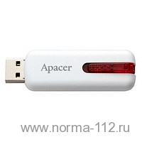 Флэш-диск 4Gb Apacer AH 326 White